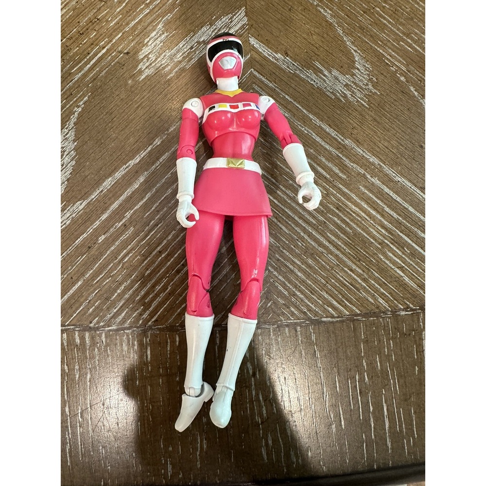 Power Rangers In Space Pink Ranger Action Figure Saban 5 Inch Pink White Toy